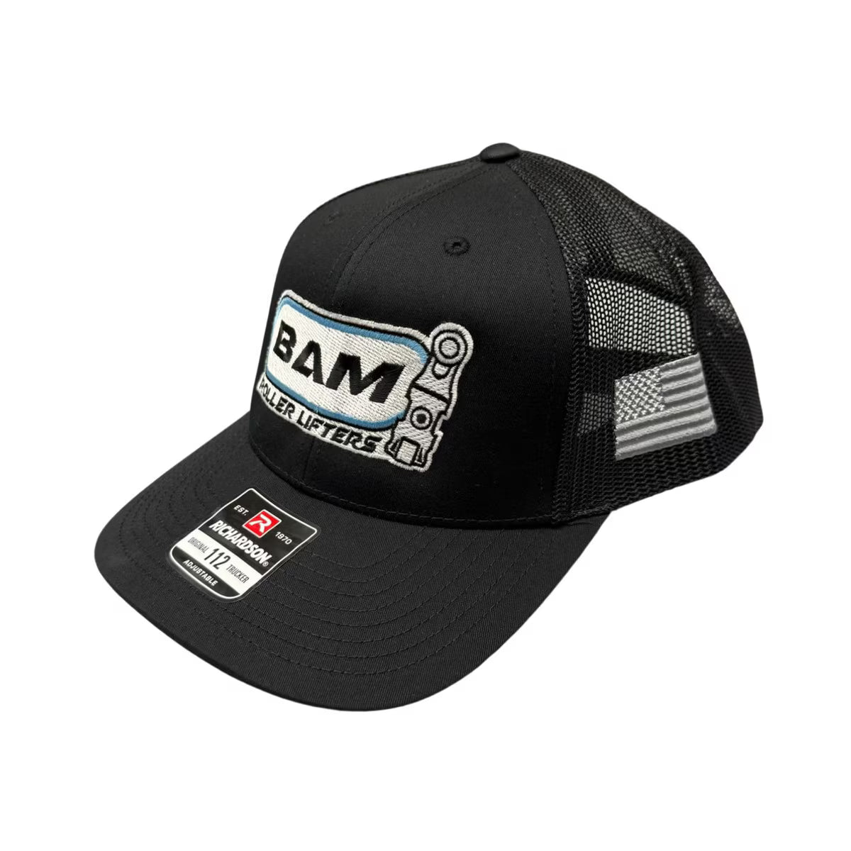 BAM Roller Lifters Hat - Richardson 112 - Black